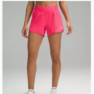 Lululemon Hotty Hot High-Rise Lined Short 4" Lip Gloss Size 2